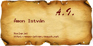 Ámon István névjegykártya